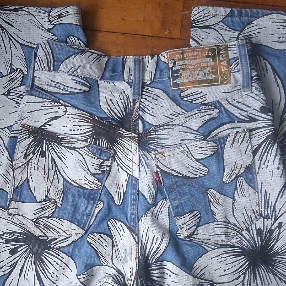 Levi's × Farm Rio 24 Ribcage Straight Floral Jeans